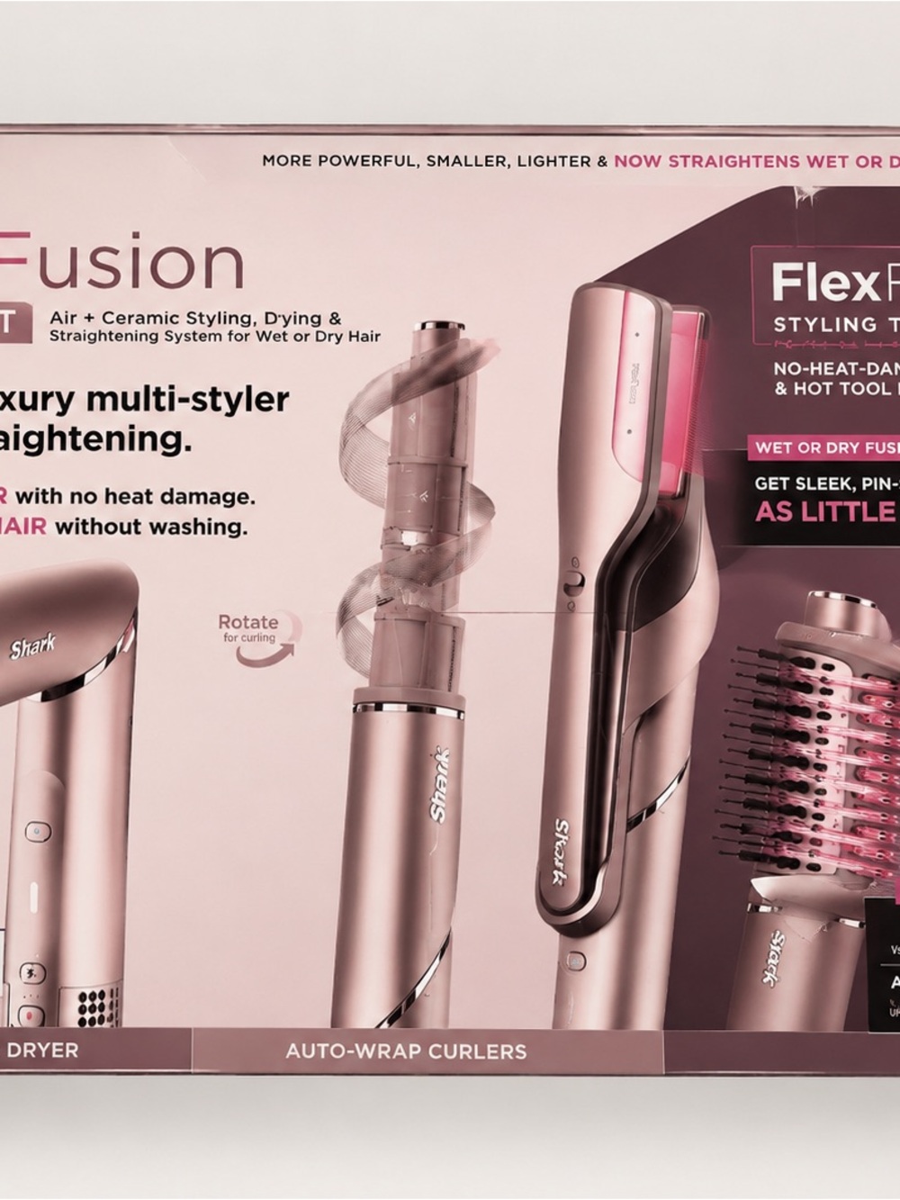 Shark FlexFusion Rose Gold Multi-Styler for Women